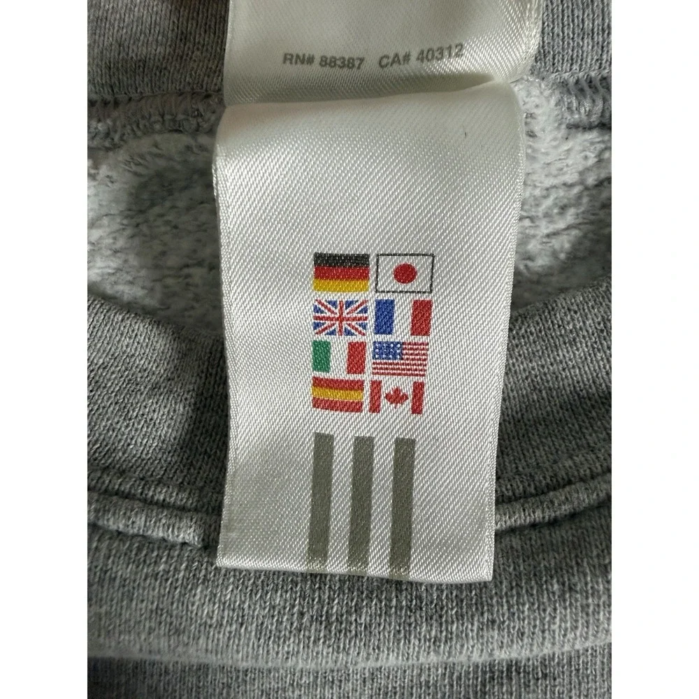 Vintage Y2K Adidas New York Mets MLB Crewneck Sweatshirt Gray Mens XL Official